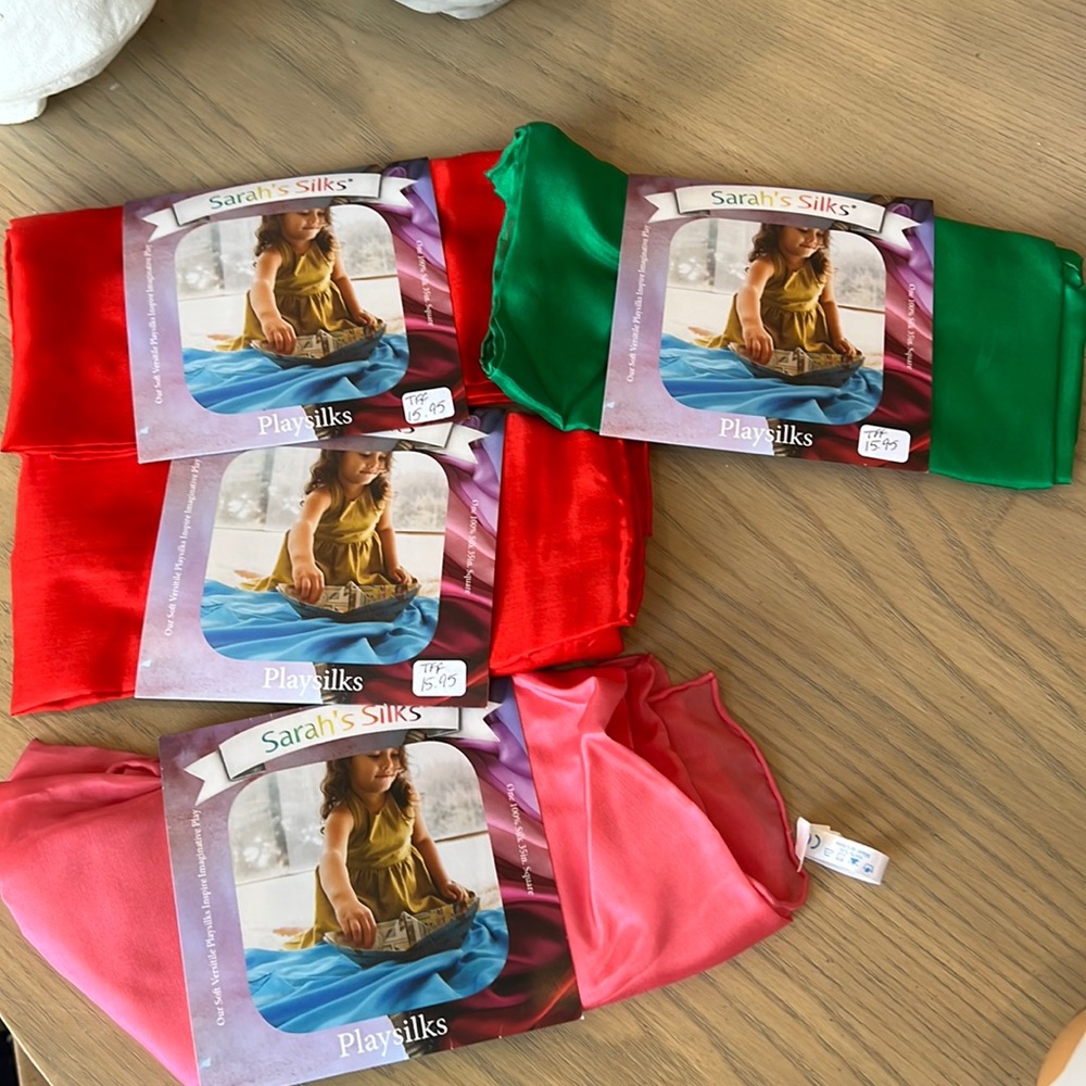 4 Brand New Sarah’s Silks play silks